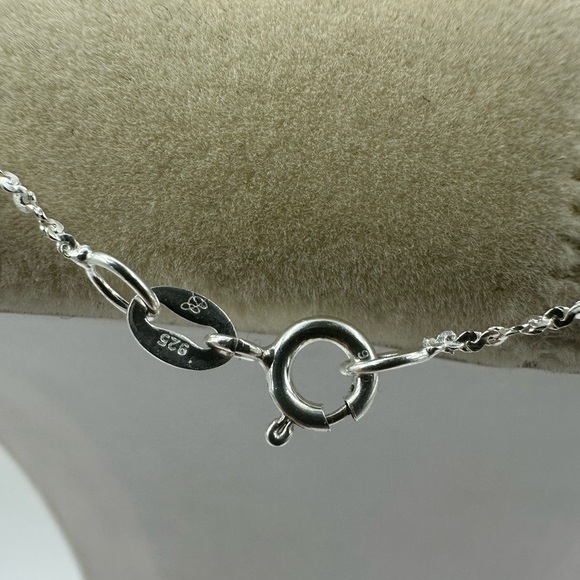 Faceted Square Smoky Quartz Pendant on Silver Chain - Picture 8 of 11